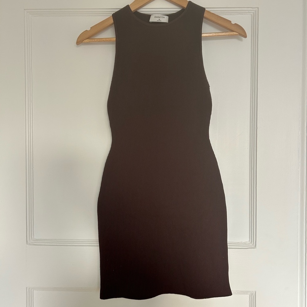 Aritzia (Babaton) Chocolate Brown Mini Dress